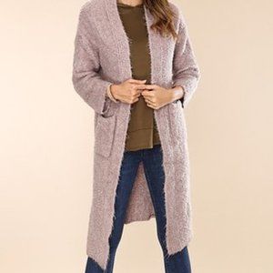 Plush Beige Cardigan